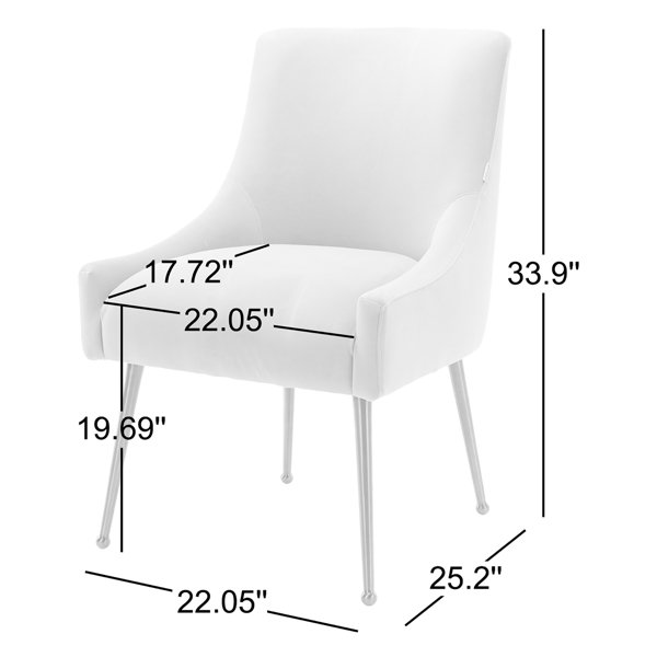 Willa Arlo Interiors Magallanes 19.69'' H Velvet Upholstered Willa Arlo Interiors Magallanes 19.69'' H Velvet Upholstered